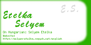 etelka selyem business card